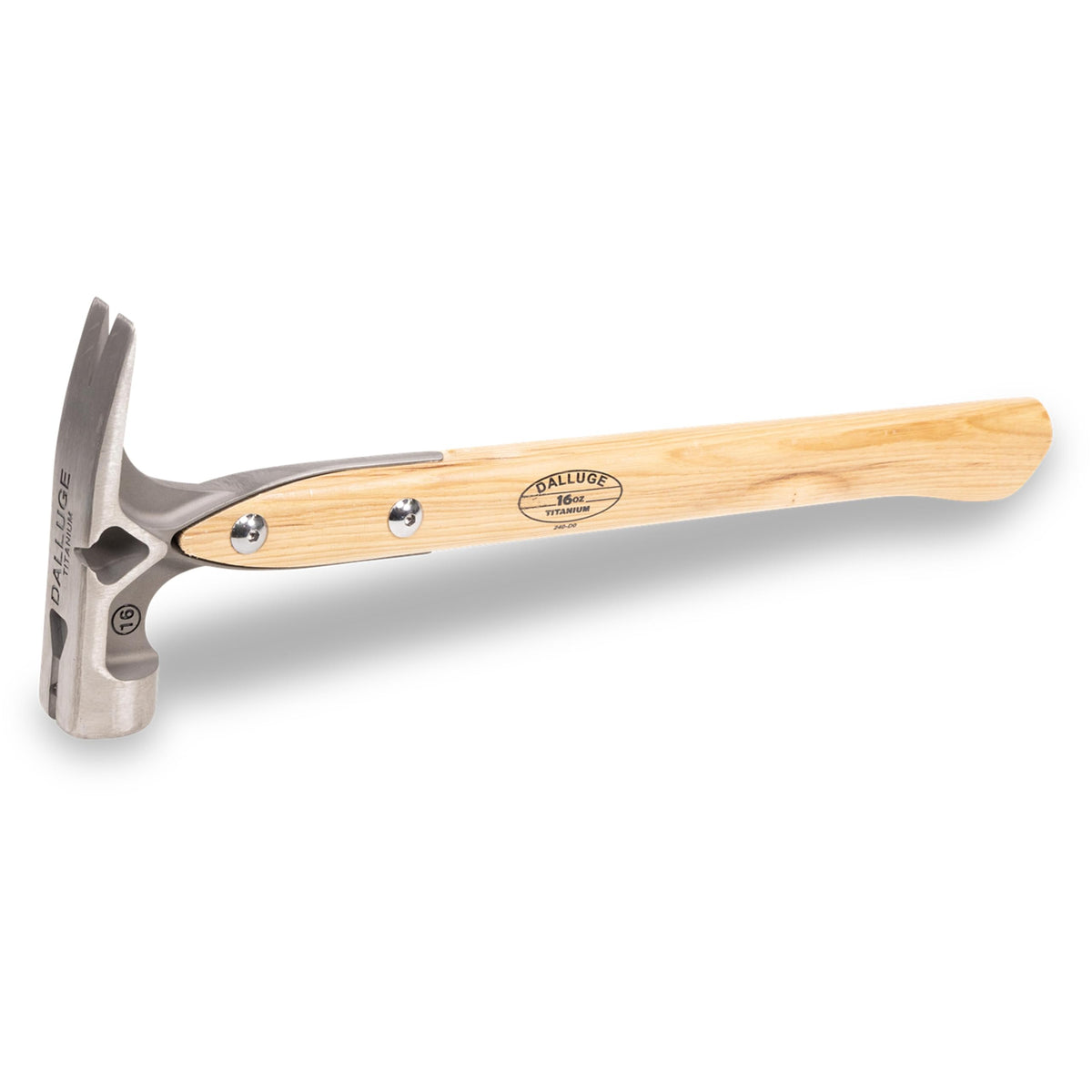 VAUGHAN DALLUGE 16oz Titanium Hammer, Magnetic Nail Holder, Milled Face, 4629-BASE