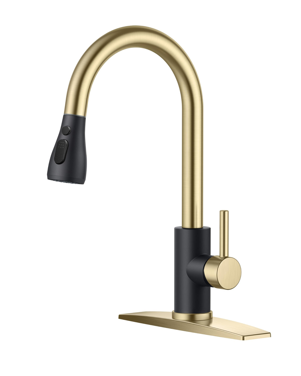 Stainless Steel Kitchen Faucet with Pull-Down Sprayer