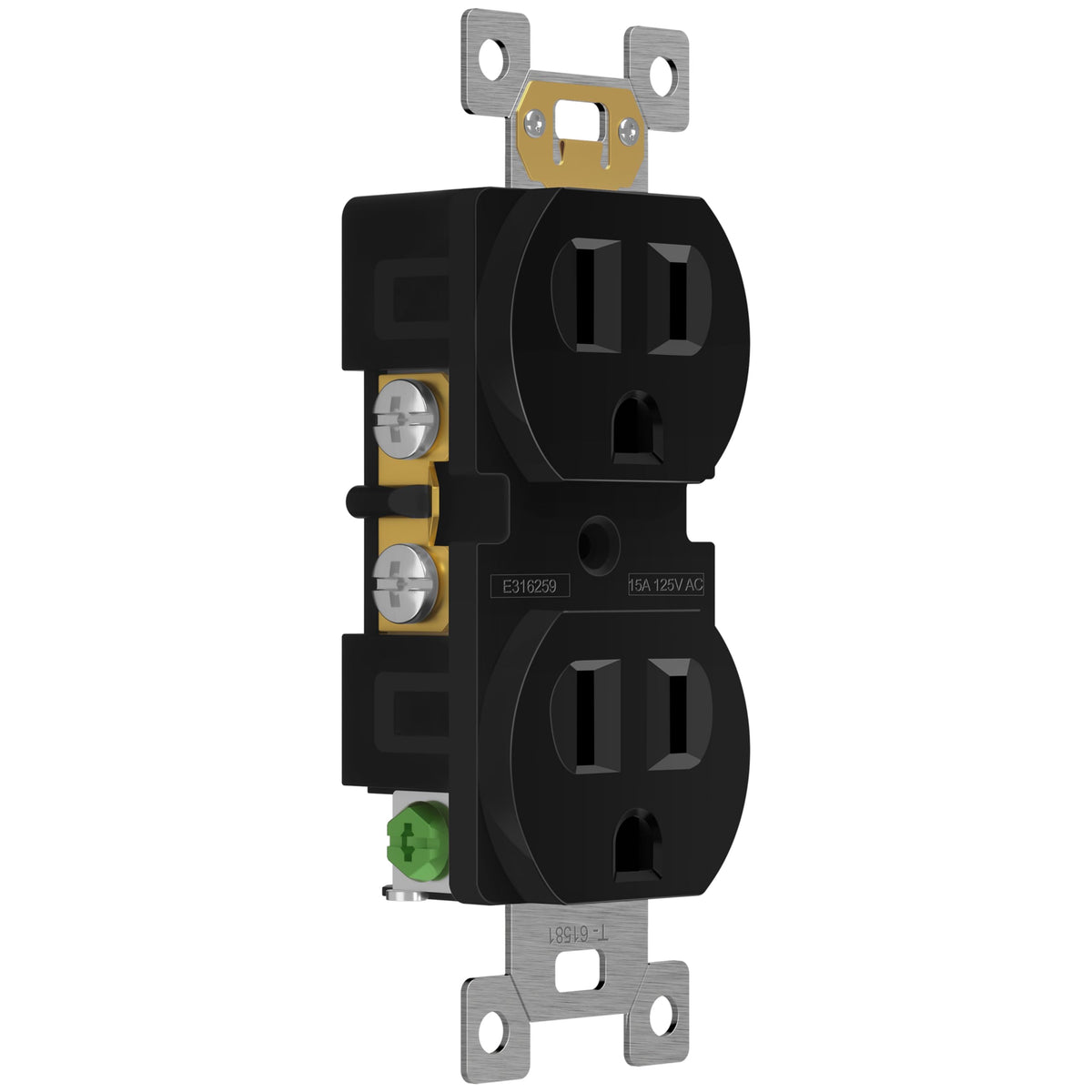 Duplex Receptacle Outlet with Tamper Resistant Design