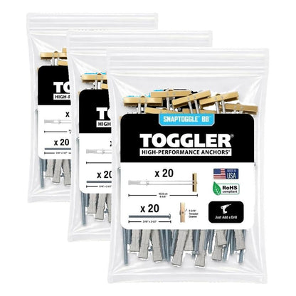 Heavy-Duty Toggle Anchors for Hollow Walls