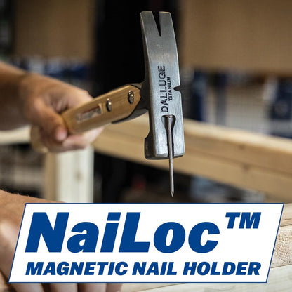 VAUGHAN DALLUGE 16oz Titanium Hammer, Magnetic Nail Holder, Milled Face, 4629-BASE