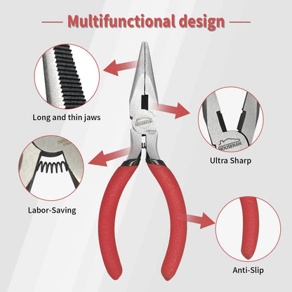 5-Inch Needle Nose Pliers Set for Precision Work