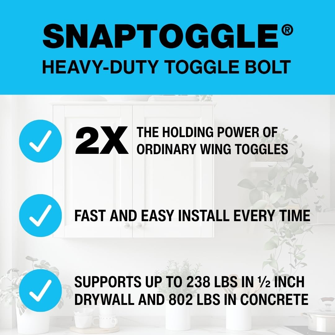 Heavy-Duty Toggle Anchors for Hollow Walls