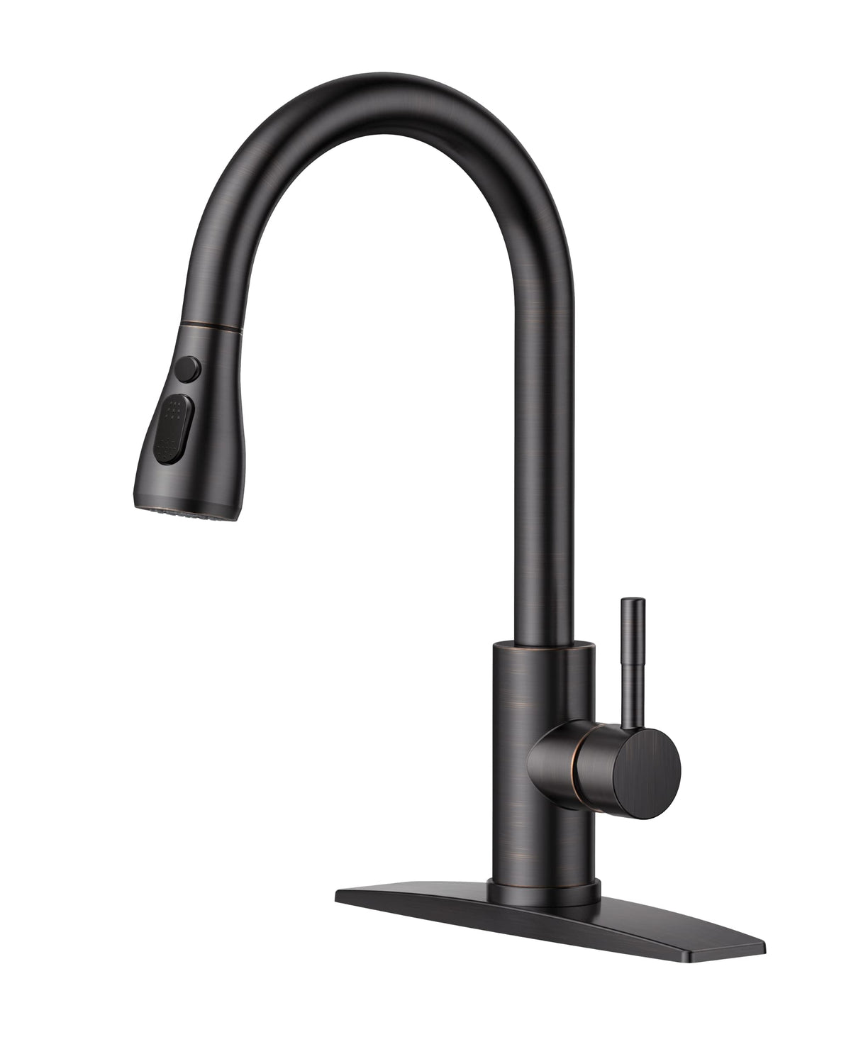 Stainless Steel Kitchen Faucet with Pull-Down Sprayer