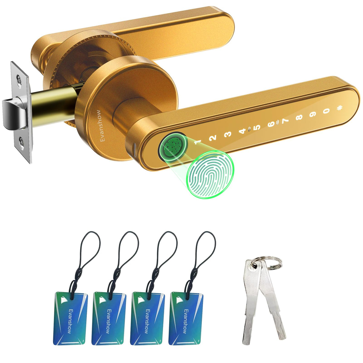 Fingerprint Door Lock with Keypad Keyless Entry