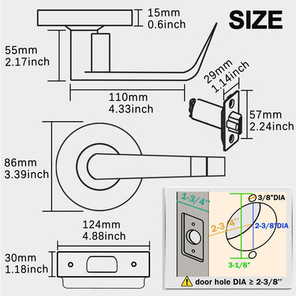 Commercial Door Lever with Grade 2 Construction