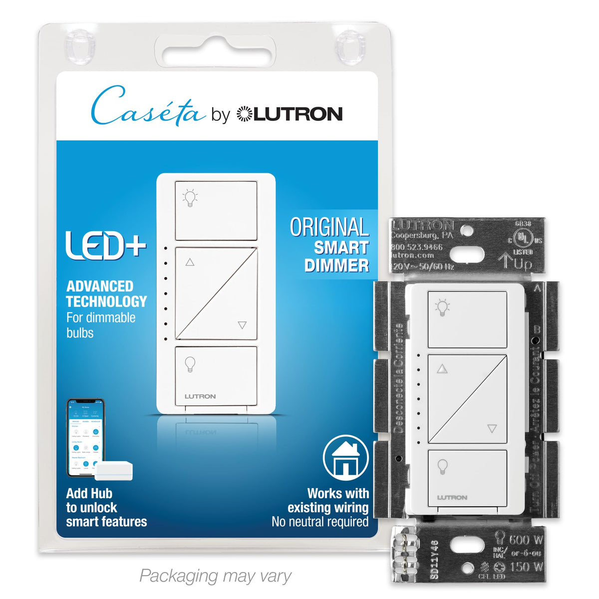 Lutron Diva Smart Dimmer Switch for Caseta Smart Lighting