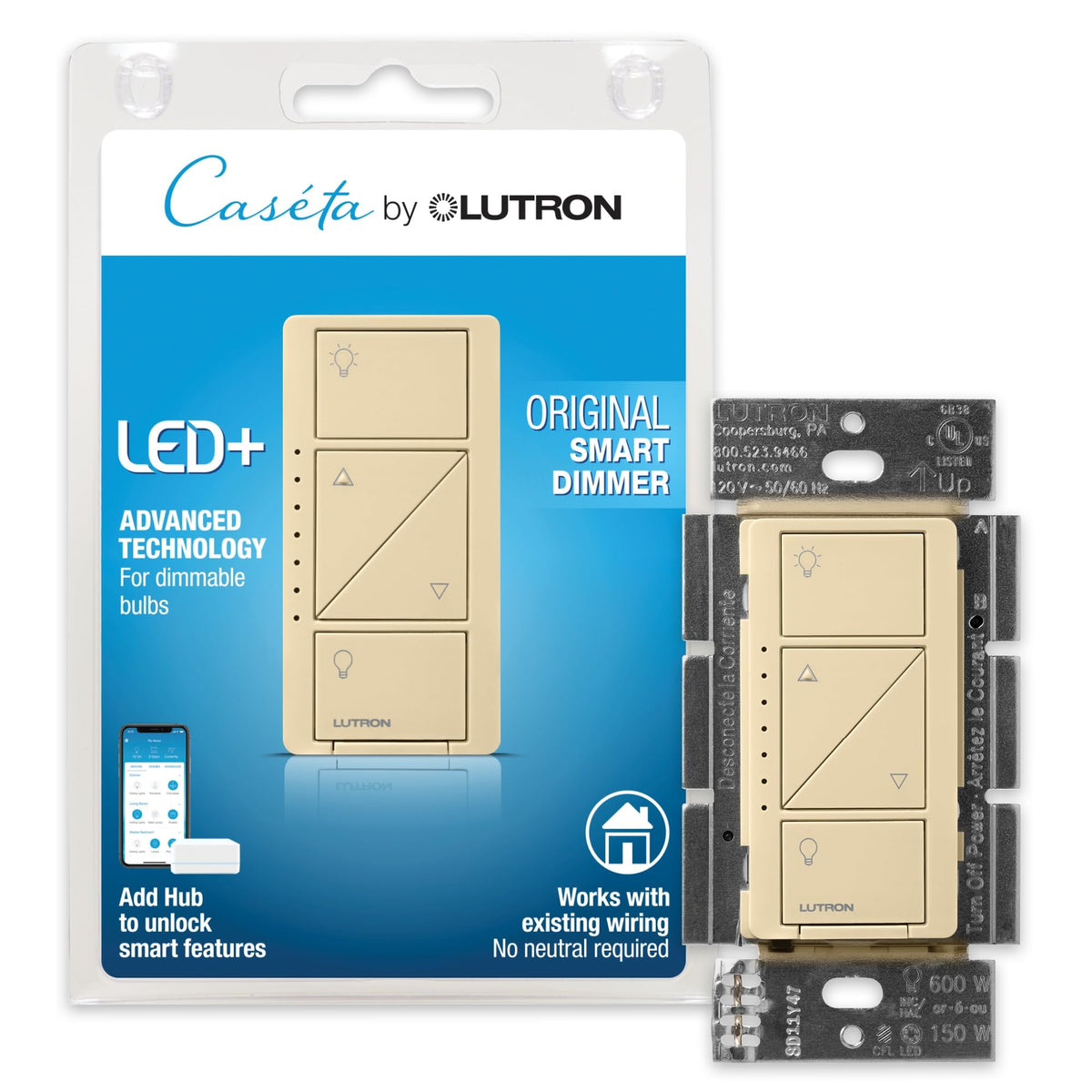 Lutron Diva Smart Dimmer Switch for Caseta Smart Lighting