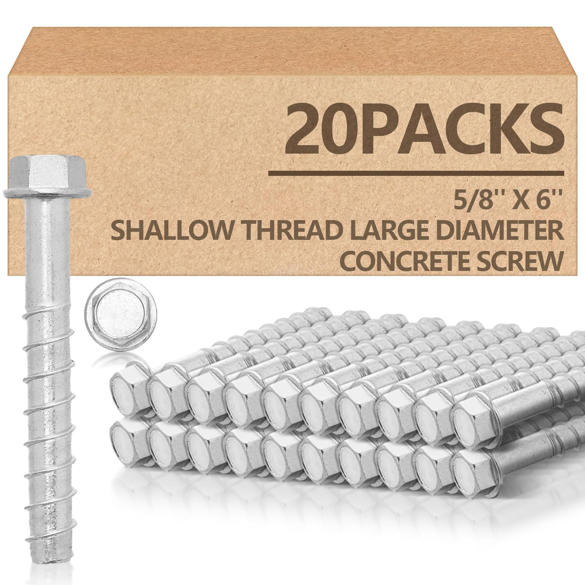 Galvanized Concrete Anchor and Screw Kit