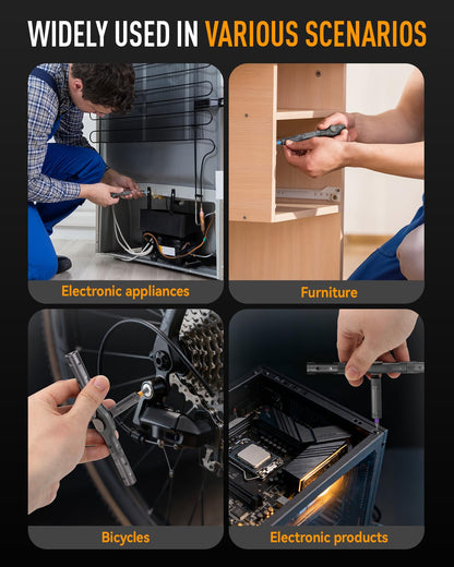 43-in-1 Ratchet Screwdriver Set with Magnetic Bits