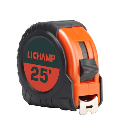 25-Foot Tape Measure Set with Easy-Read Fractions