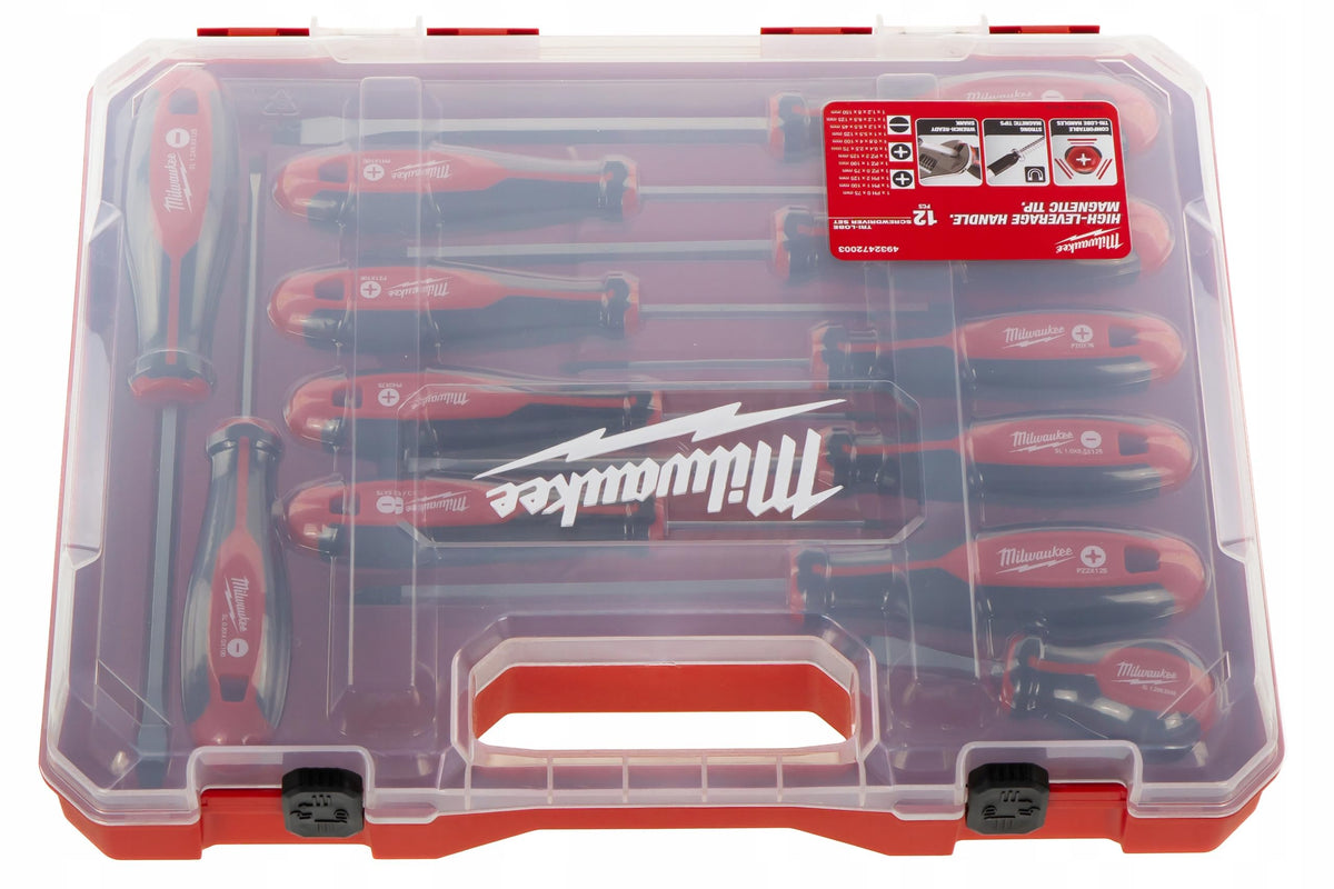 12-Piece Tri-Lobe Screwdriver Set with Comfort Grip