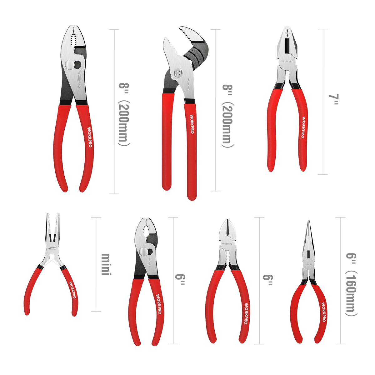 7-Piece Pliers Set with Multi-Purpose Hand Tools