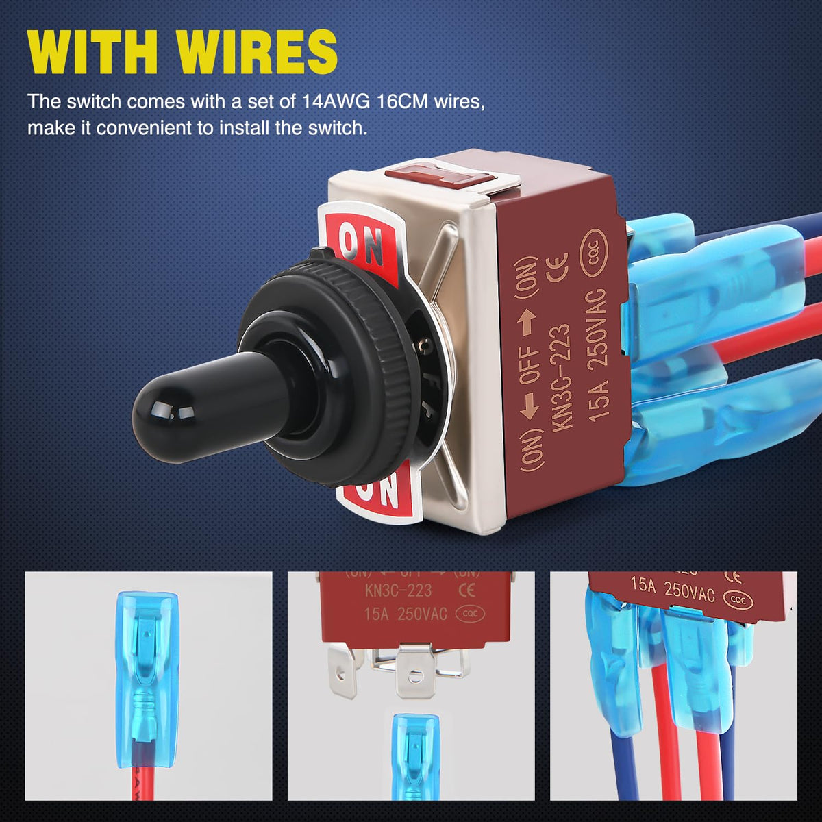 Rocker Toggle Switch – SPST On-Off Control