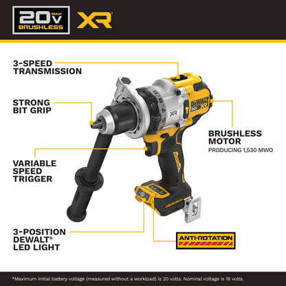 Cordless Drill Driver Kit with 5.0Ah Battery