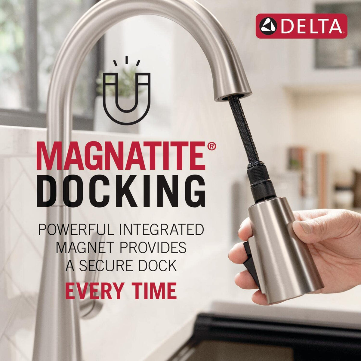 Modern Kitchen Faucet with Pull-Down Sprayer
