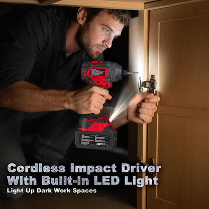 21V Brushless Impact Driver with 1/4-Inch Hex Chuck