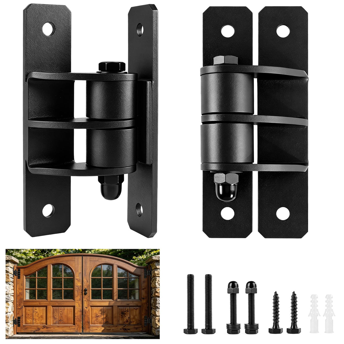 Heavy-Duty Gate Hinges for Doors and Outdoor Gates