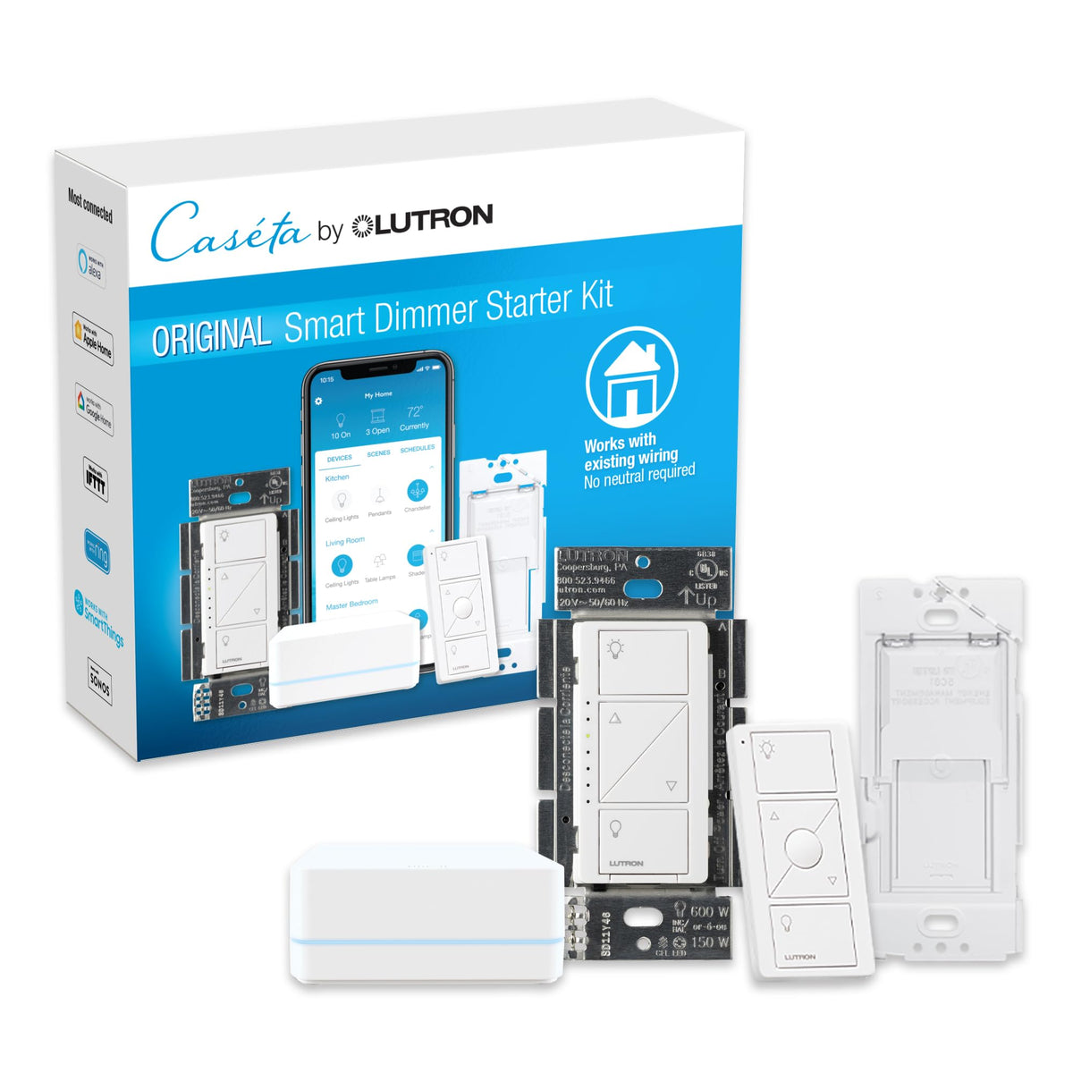 Lutron Diva Smart Dimmer Switch for Caseta Smart Lighting