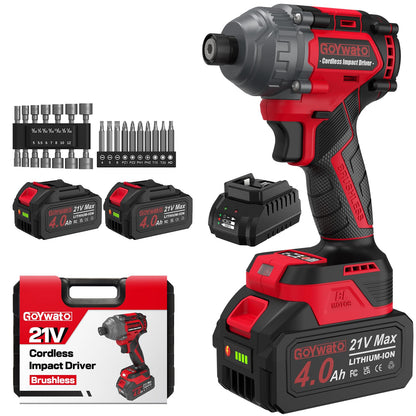 21V Brushless Impact Driver with 1/4-Inch Hex Chuck