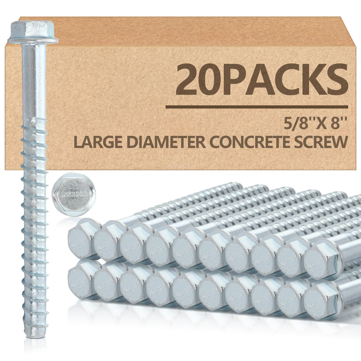Galvanized Concrete Anchor and Screw Kit