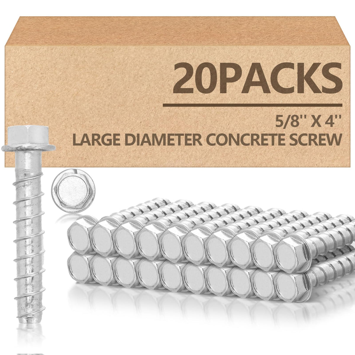 Galvanized Concrete Anchor and Screw Kit
