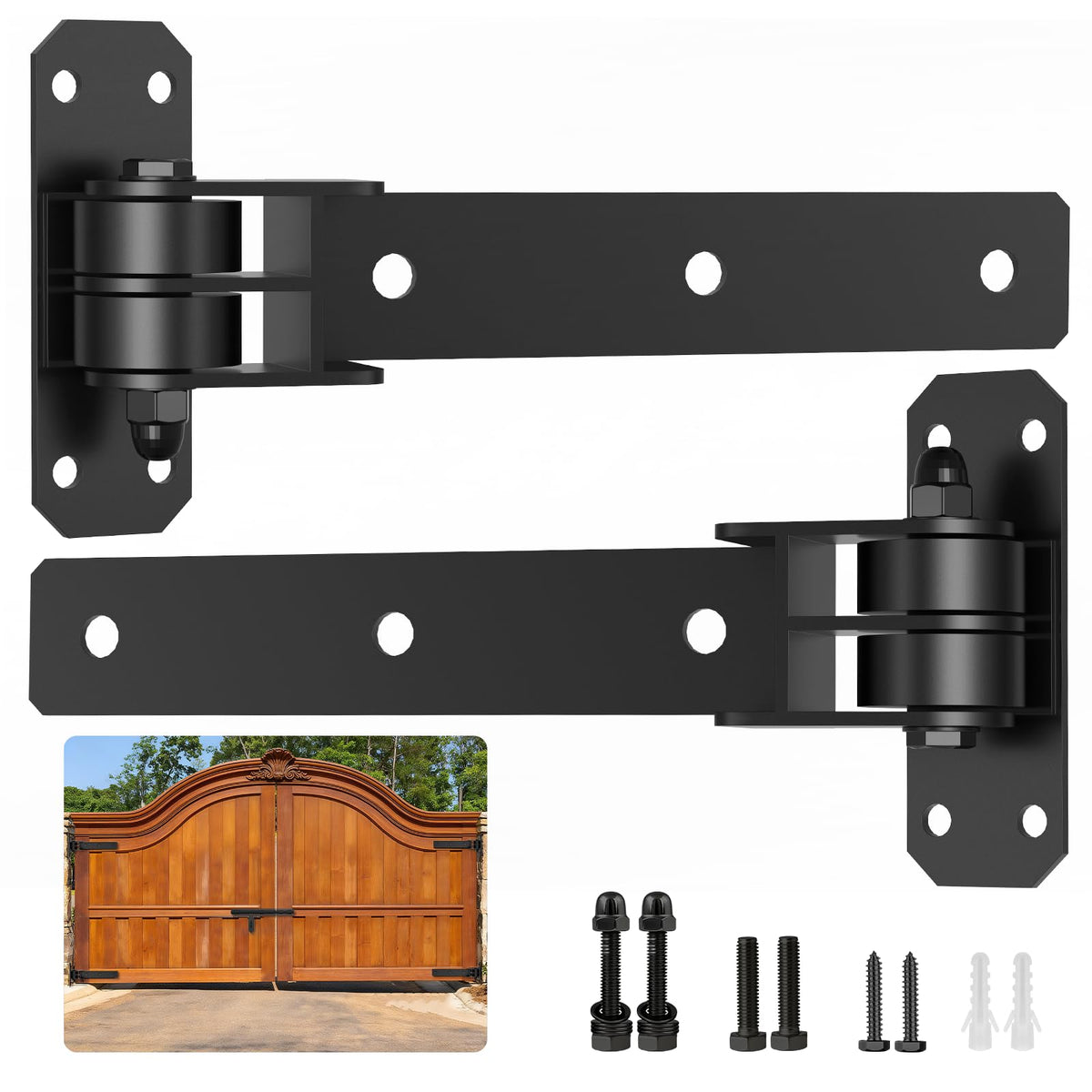 Heavy-Duty Gate Hinges for Doors and Outdoor Gates