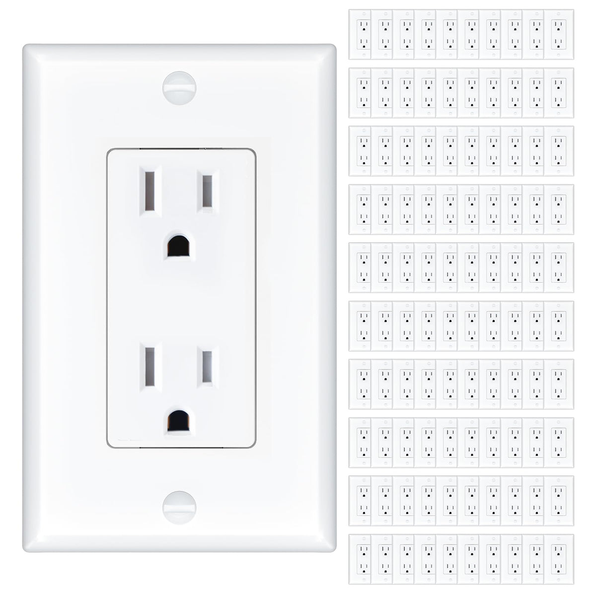 Tamper-Resistant Outlet – 15A Standard Receptacle