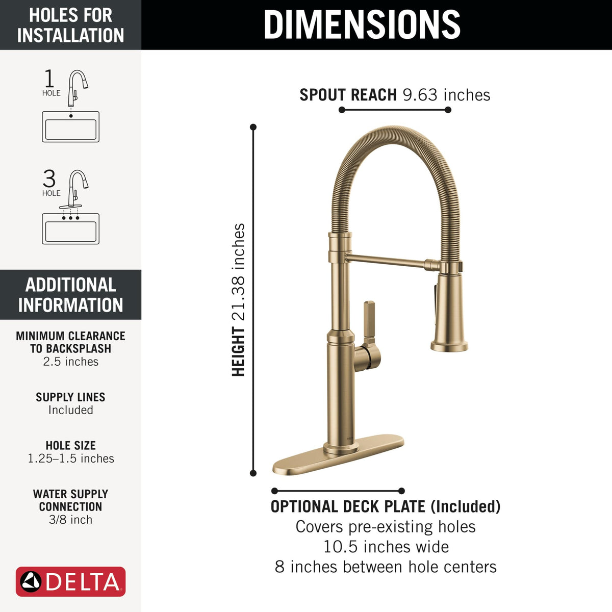 Commercial Kitchen Faucet with Pull-Down Sprayer