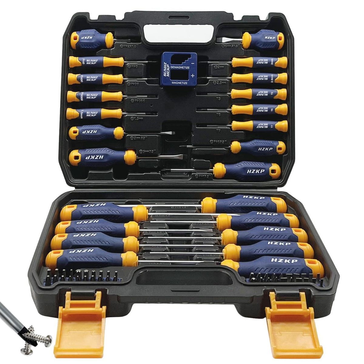 66-Piece Magnetic Screwdriver Set with S2 Steel Bits