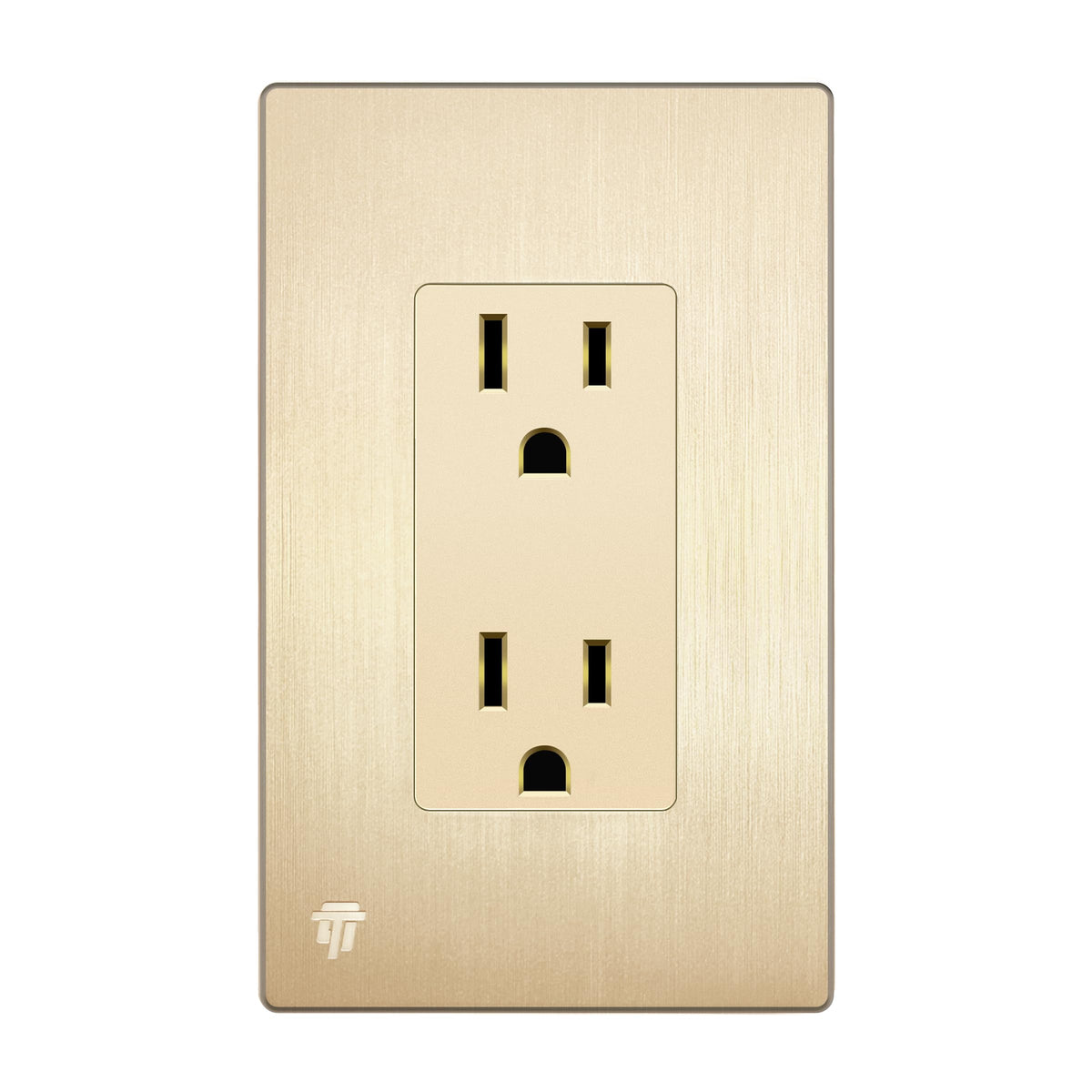 15A Decorator Outlet with Screwless Wall Plate
