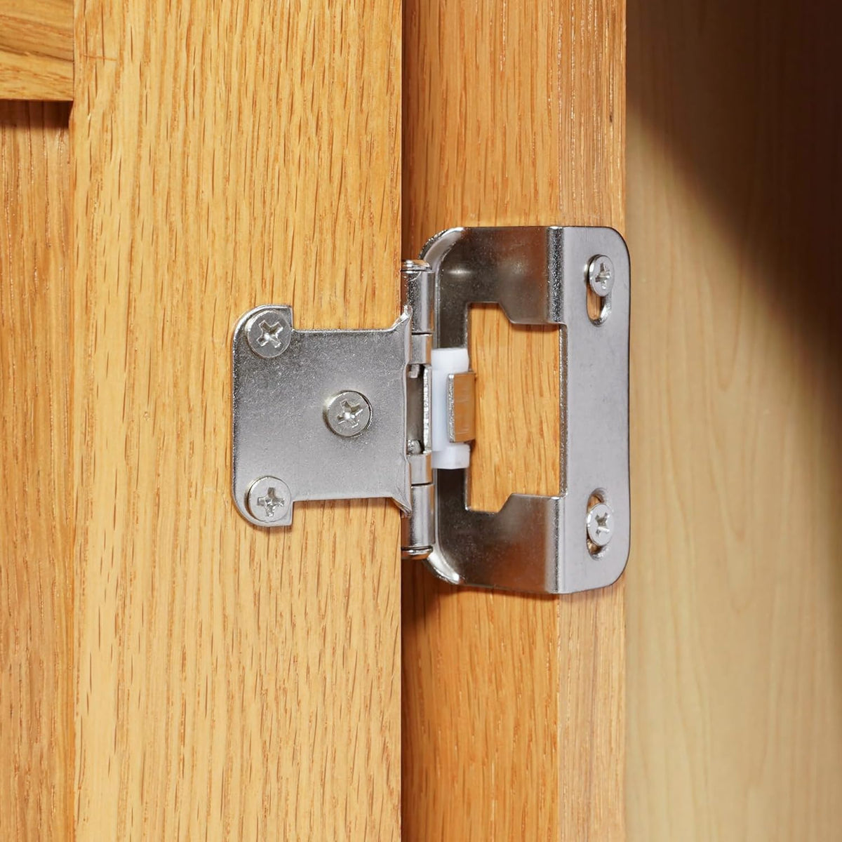 1/2-Inch Overlay Cabinet Hinges with Semi-Wrap Design