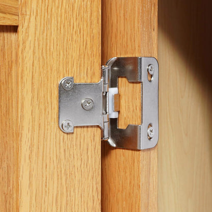 1/2-Inch Overlay Cabinet Hinges with Semi-Wrap Design