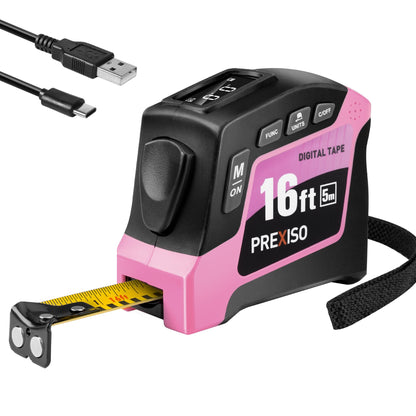16-Foot Digital Tape Measure with Multi-Unit Display