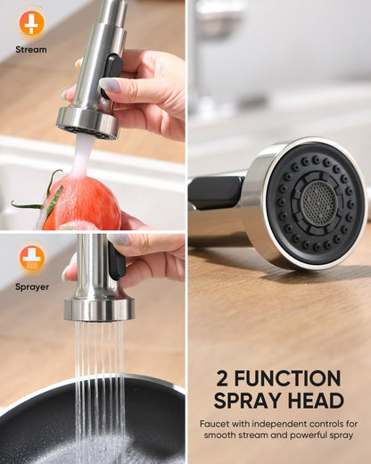 Kitchen Sink Faucet with Single-Handle Control