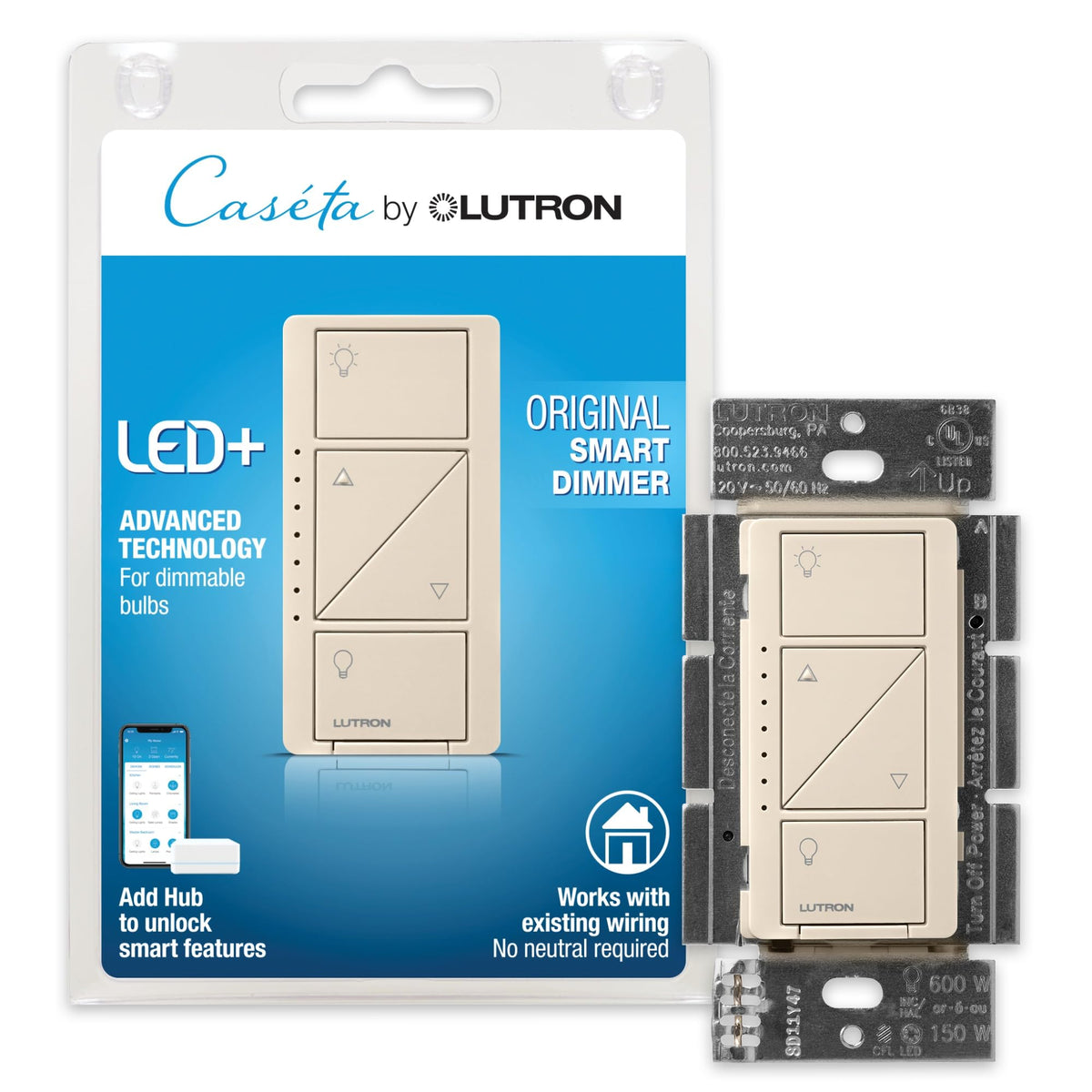 Lutron Diva Smart Dimmer Switch for Caseta Smart Lighting