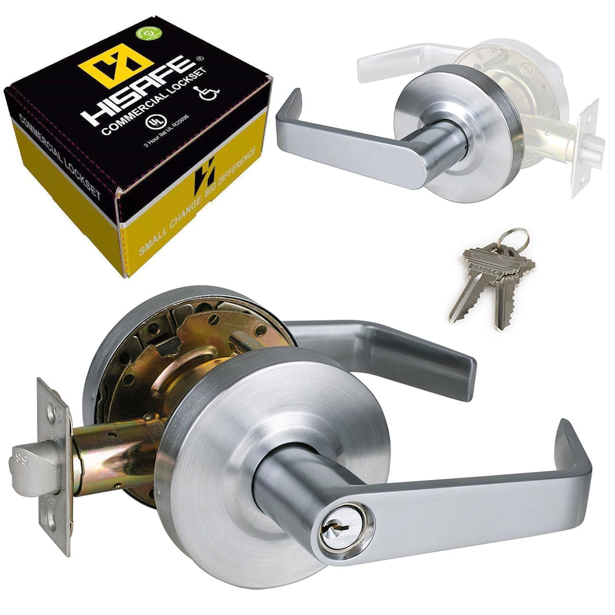 Commercial Door Lever with Grade 2 Construction