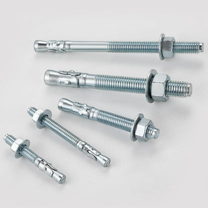 Zinc-Plated Wedge Anchors for Concrete Fastening