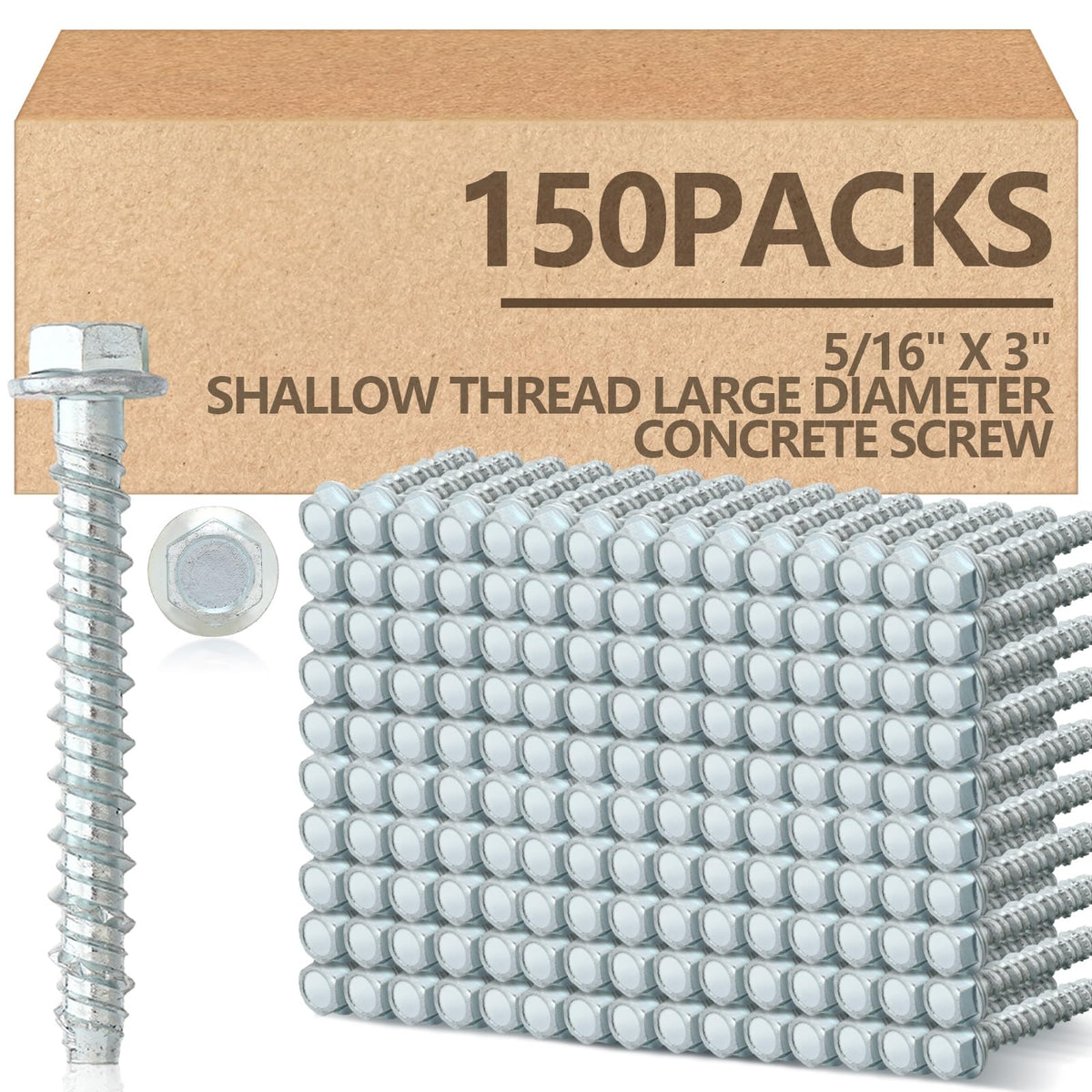 Galvanized Concrete Anchor and Screw Kit