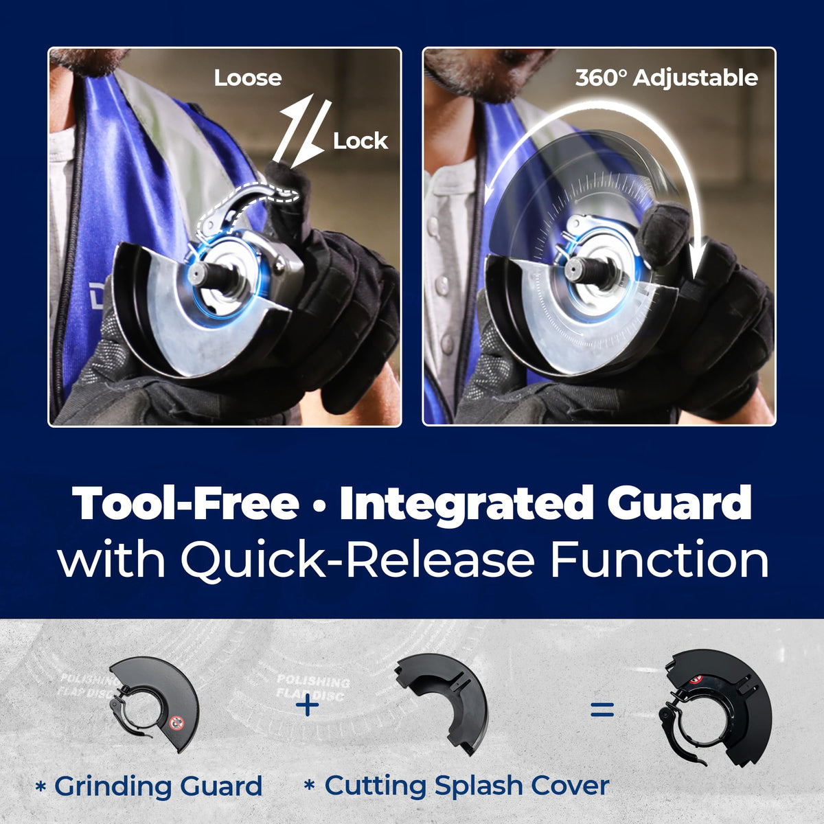 4.5-Inch Angle Grinder with 1100W Power Motor