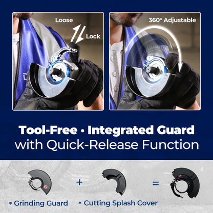 4.5-Inch Angle Grinder with 1100W Power Motor