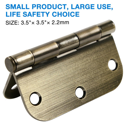 3.5-Inch Ball Bearing Door Hinges with Quiet Motion