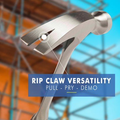 ESTWING Hammer - USA Made Straight Rip Claw Hammer with Smooth Face & Shock Reduction Grip