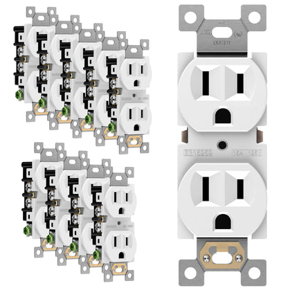 Duplex Receptacle Outlet with Tamper Resistant Design