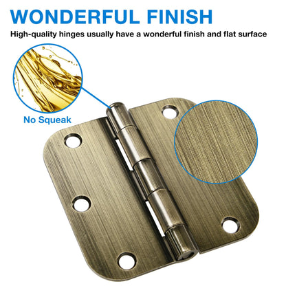 3.5-Inch Ball Bearing Door Hinges with Quiet Motion