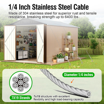 30-Inch Ground Anchor Kit with Steel Cable