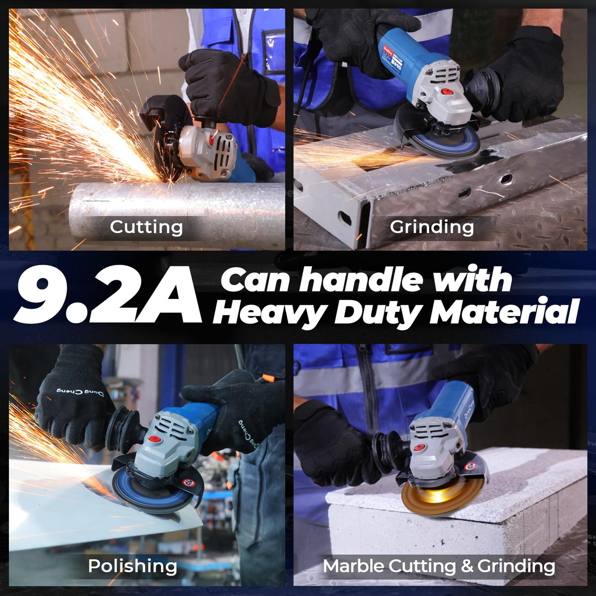 4.5-Inch Angle Grinder with 1100W Power Motor