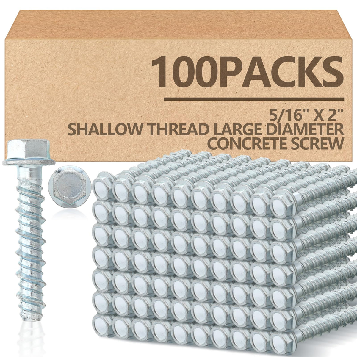 Galvanized Concrete Anchor and Screw Kit
