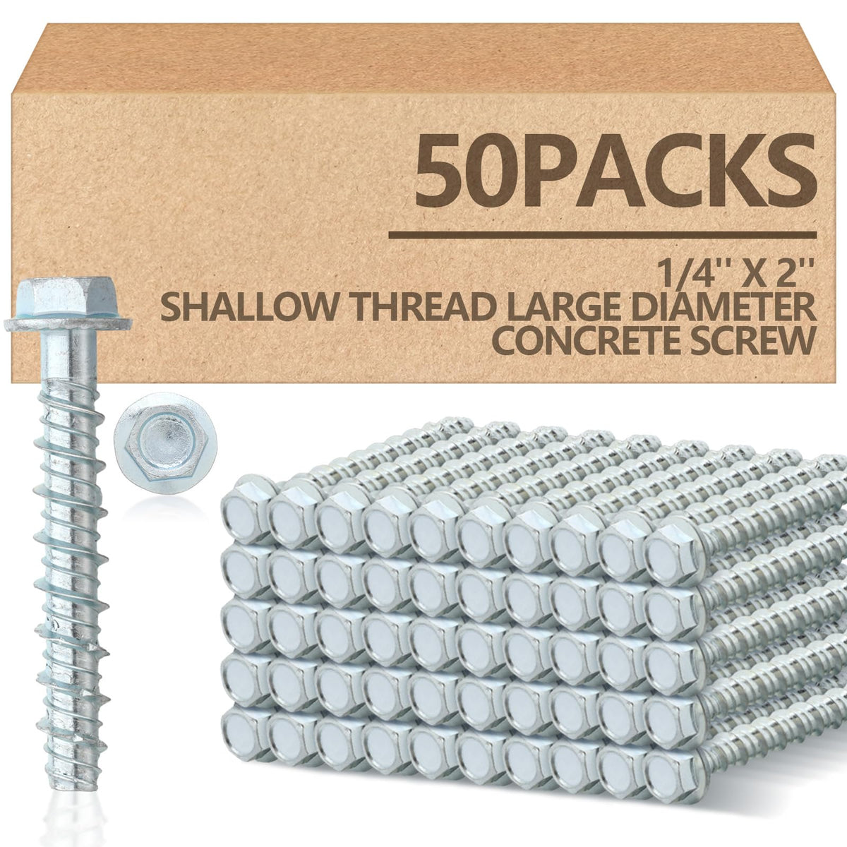 Galvanized Concrete Anchor and Screw Kit