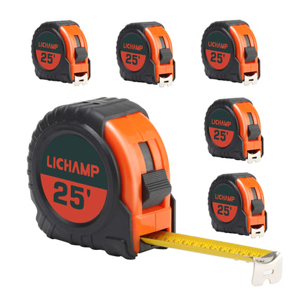 25-Foot Tape Measure Set with Easy-Read Fractions
